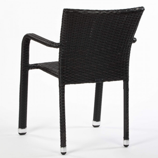DL BUDDHA Black classic Polyrattan outdoor chair