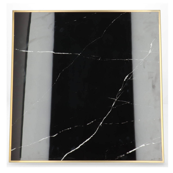 FT CERAMIC 70x70 Black elegant Decorated Indoor Tabletop