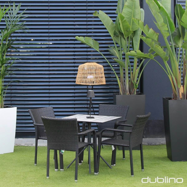 DL BUDDHA Black classic Polyrattan outdoor chair