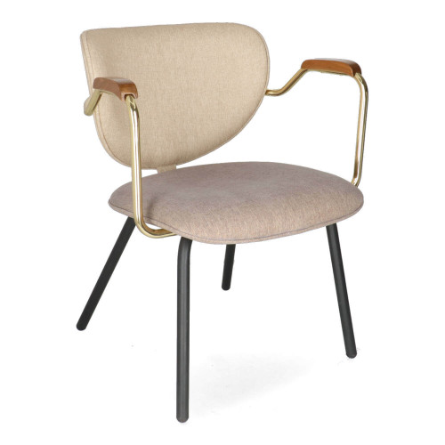 NI ROXY Brown, Taupe vintage Upholstered indoor chair