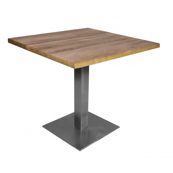 DL OAKWOOD DW 75x75 Brown vintage Techno Wood Indoor Tabletop
