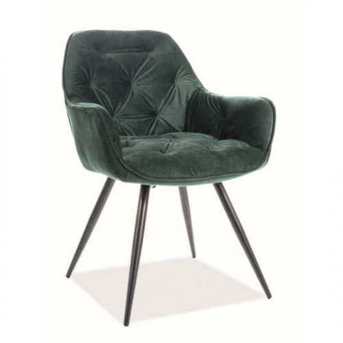 SI CHERRY Green elegant Upholstered indoor chair