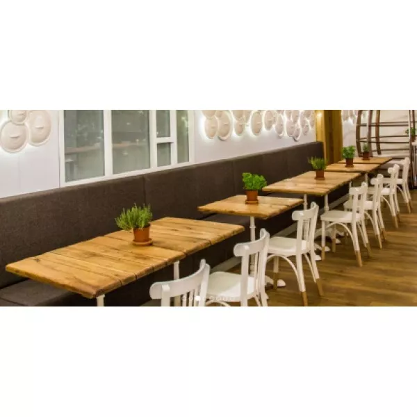 KOH ANTIQUE OAK 120x80 Brown vintage Tömörfa beltéri asztallap