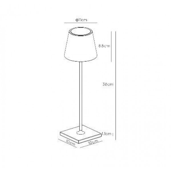 LC JUSTIN Black minimalist Indoor table lamp