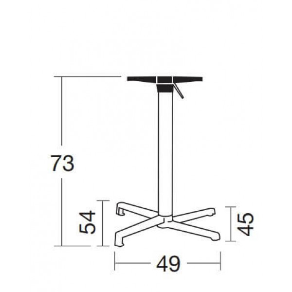 PC 5045 White modern Table base