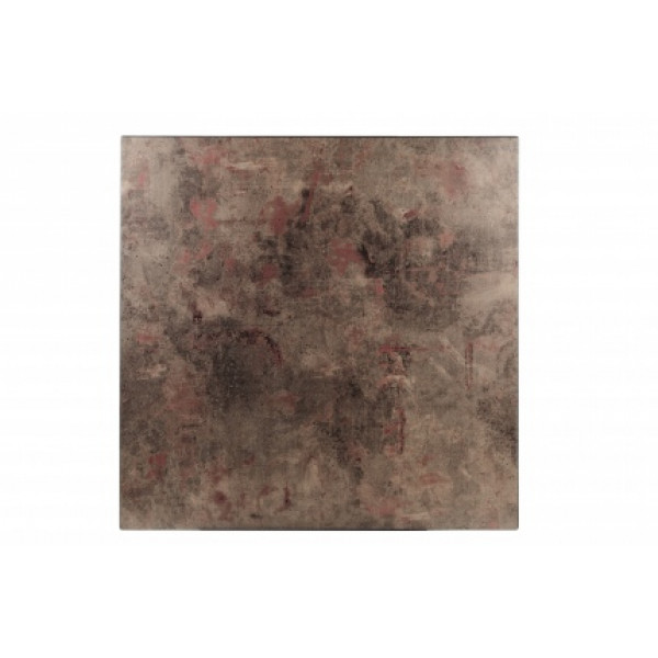 RINO COMPACT TOP RUST 70x70 Brown modern Tabletop