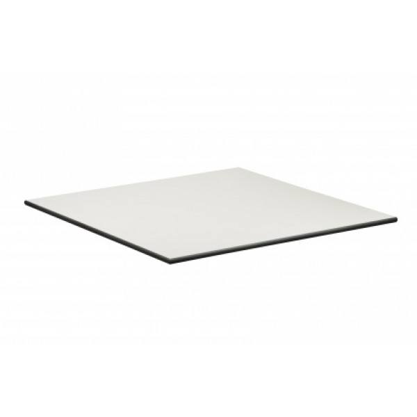 PA WHITE 80x80 White minimalist HPL (Compact) Indoor Tabletop