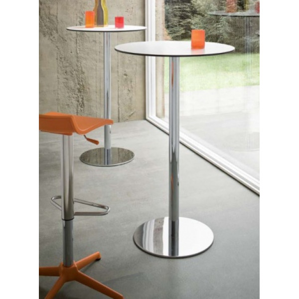 PA WHITE 70x70 White modern HPL (Compact) Outdoor Tabletop