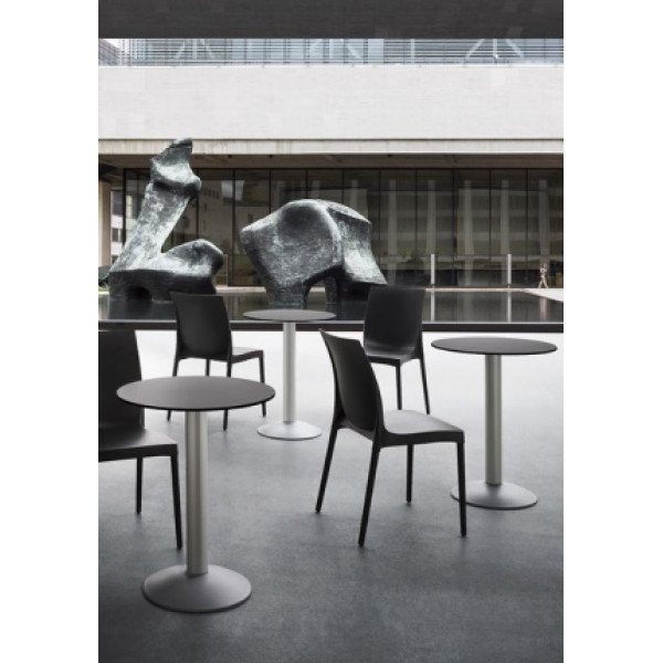 PA WHITE 80x80 White minimalist HPL (Compact) Indoor Tabletop