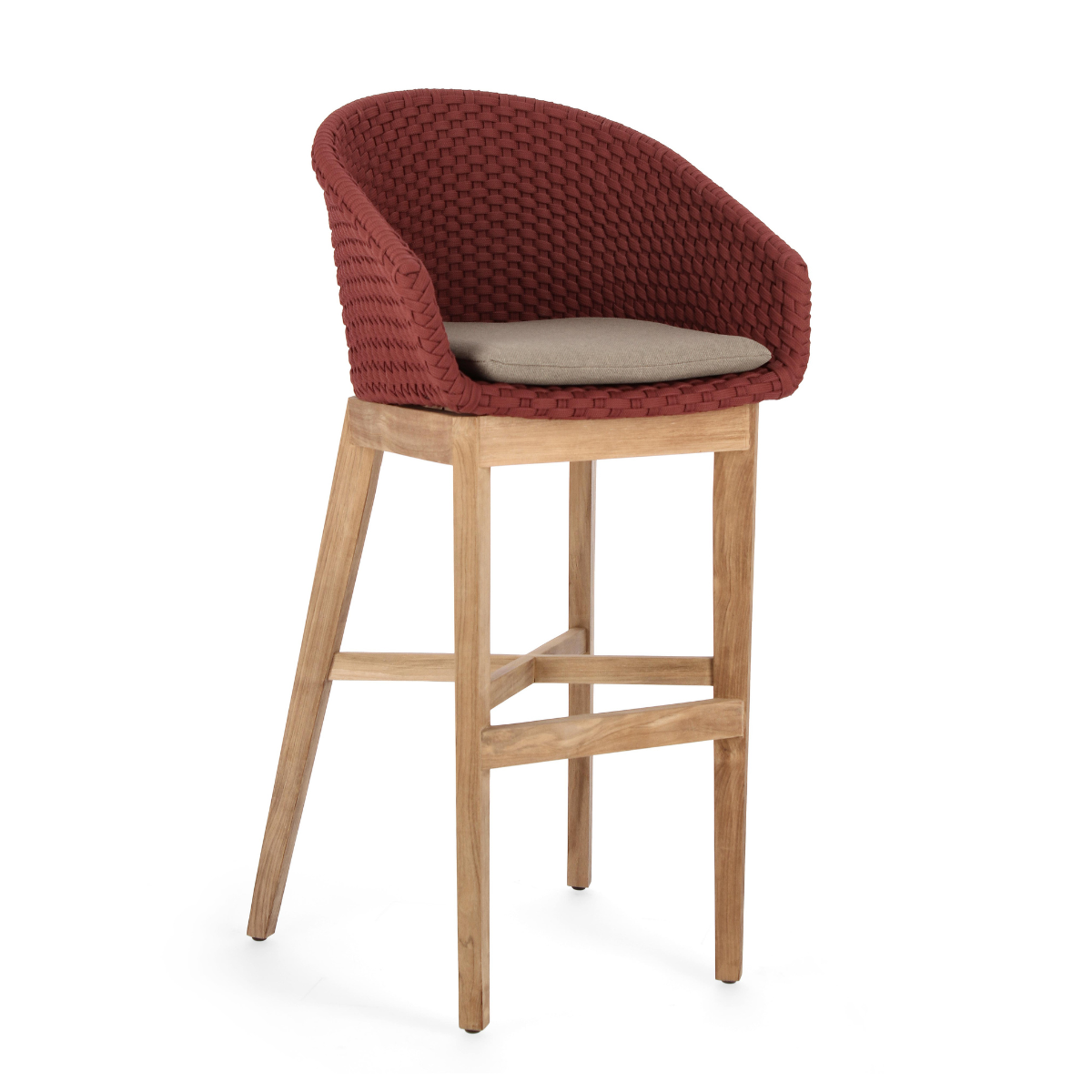 BT ZALUMA  elegant Polyrattan outdoor bar stool