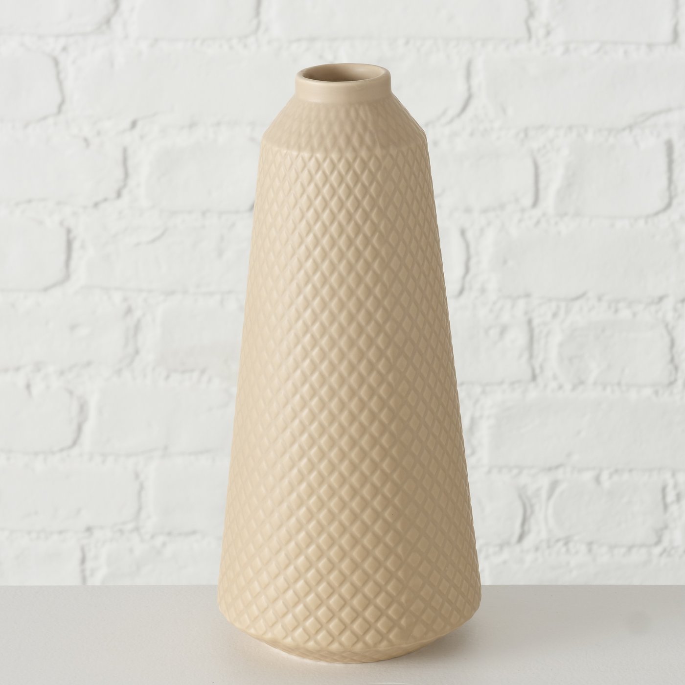 B MEDIVA VASE Beige modern Table decoration