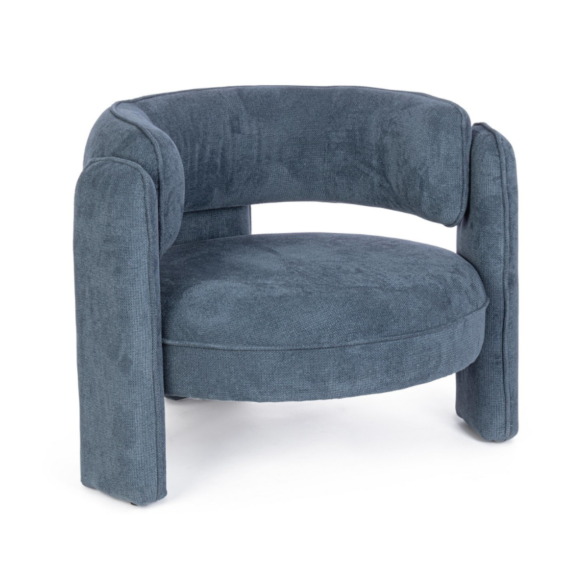 BT AMARA Blue design Upholstered indoor armchair