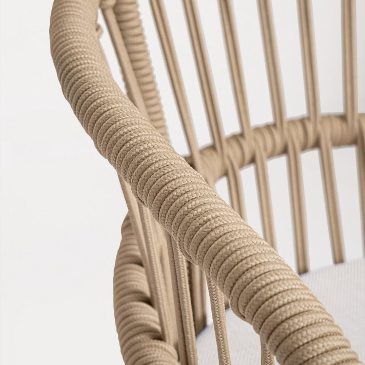 BT LASVEGAS Beige design Polyrattan outdoor bar stool