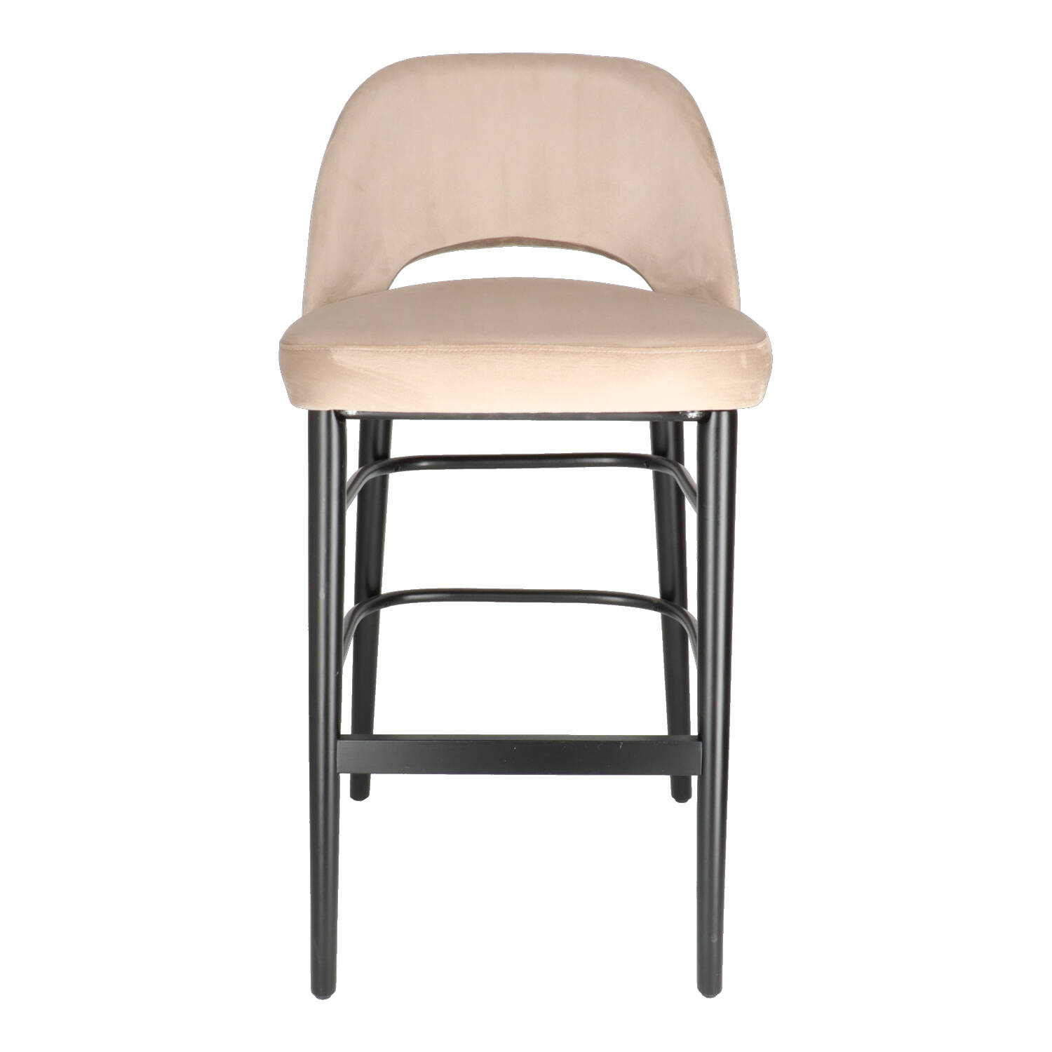 CT FANNY Beige design Upholstered indoor bar stool