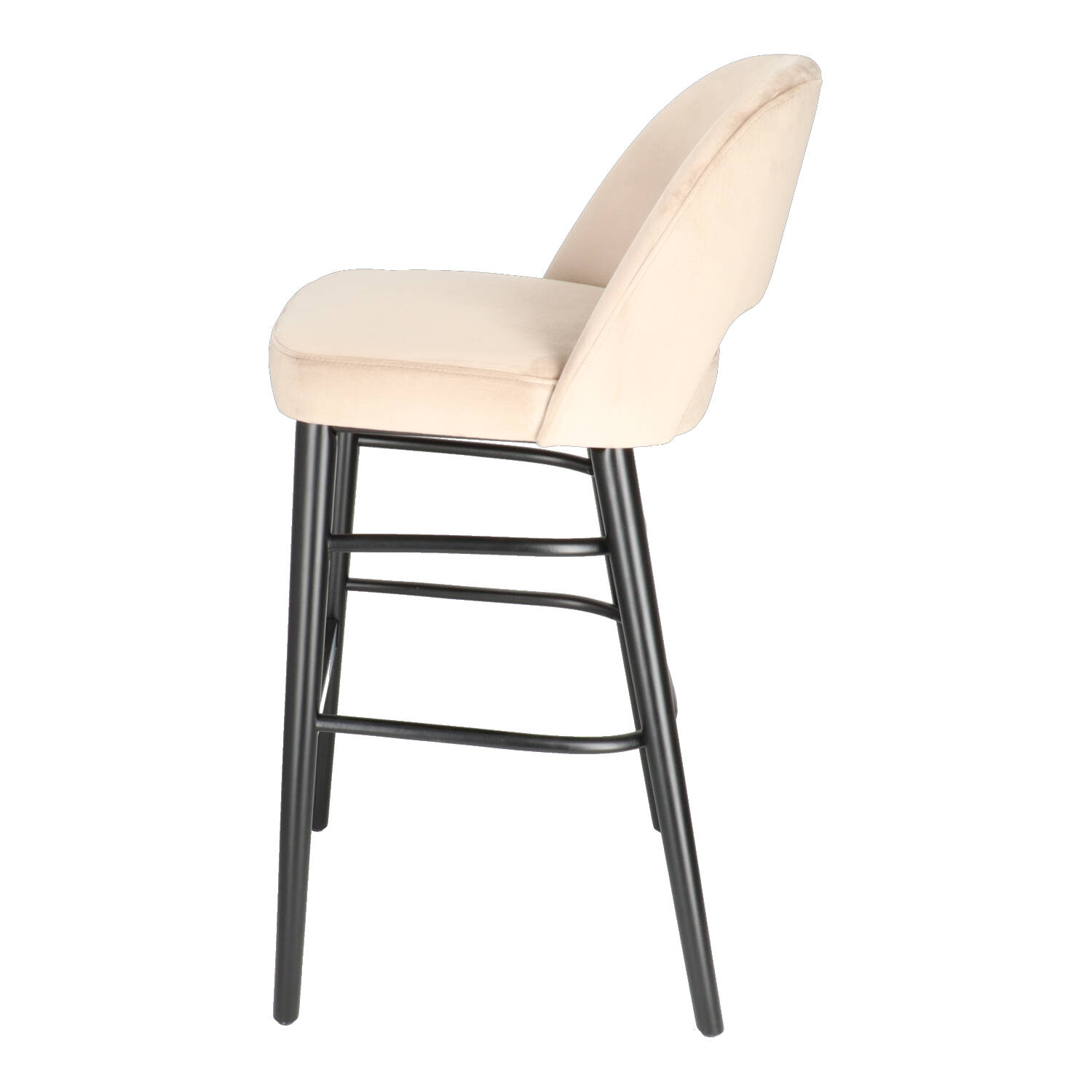 CT FANNY Beige design Upholstered indoor bar stool
