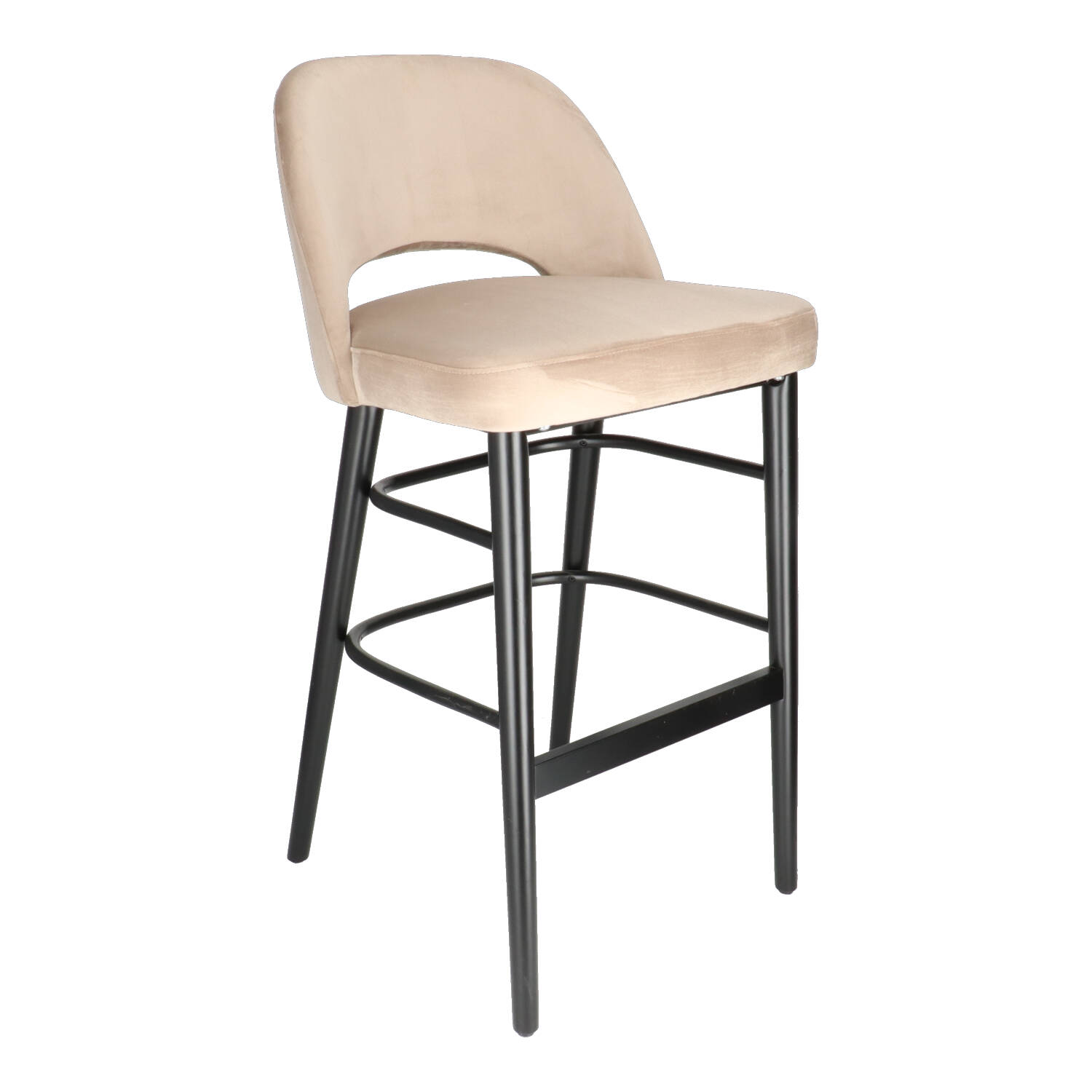 CT FANNY Beige design Upholstered indoor bar stool
