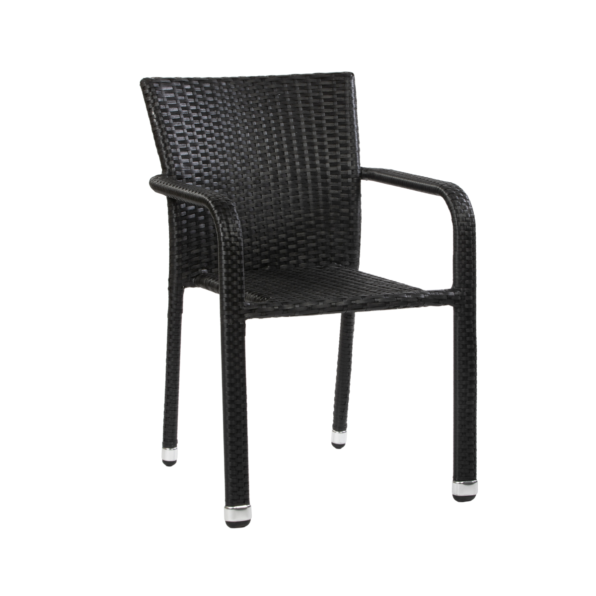 DL BUDDHA Black classic Polyrattan outdoor chair