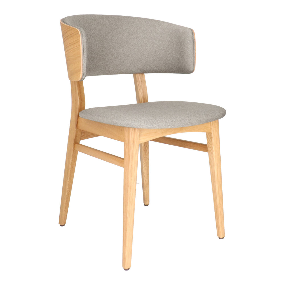 GB LUCY Grey, Natural classic Wooden indoor chair