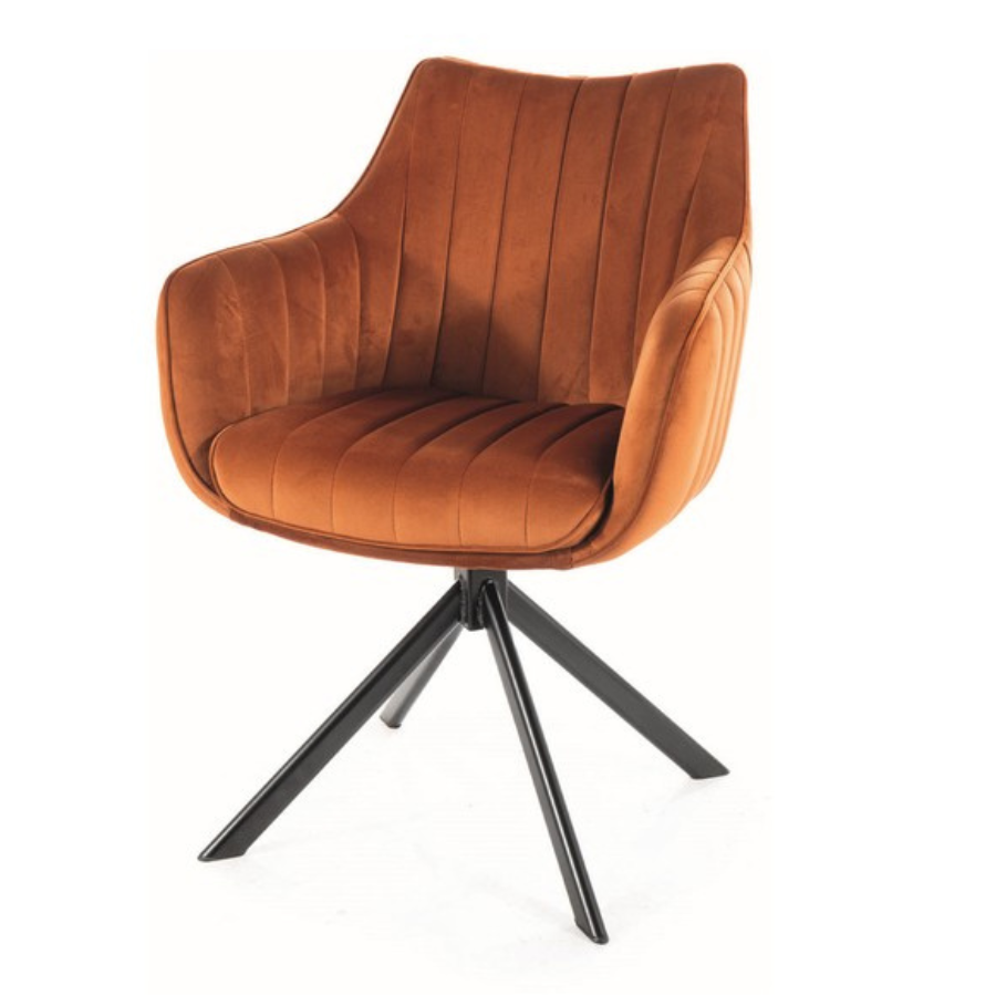 SI ZALIA Bronze modern Upholstered indoor chair