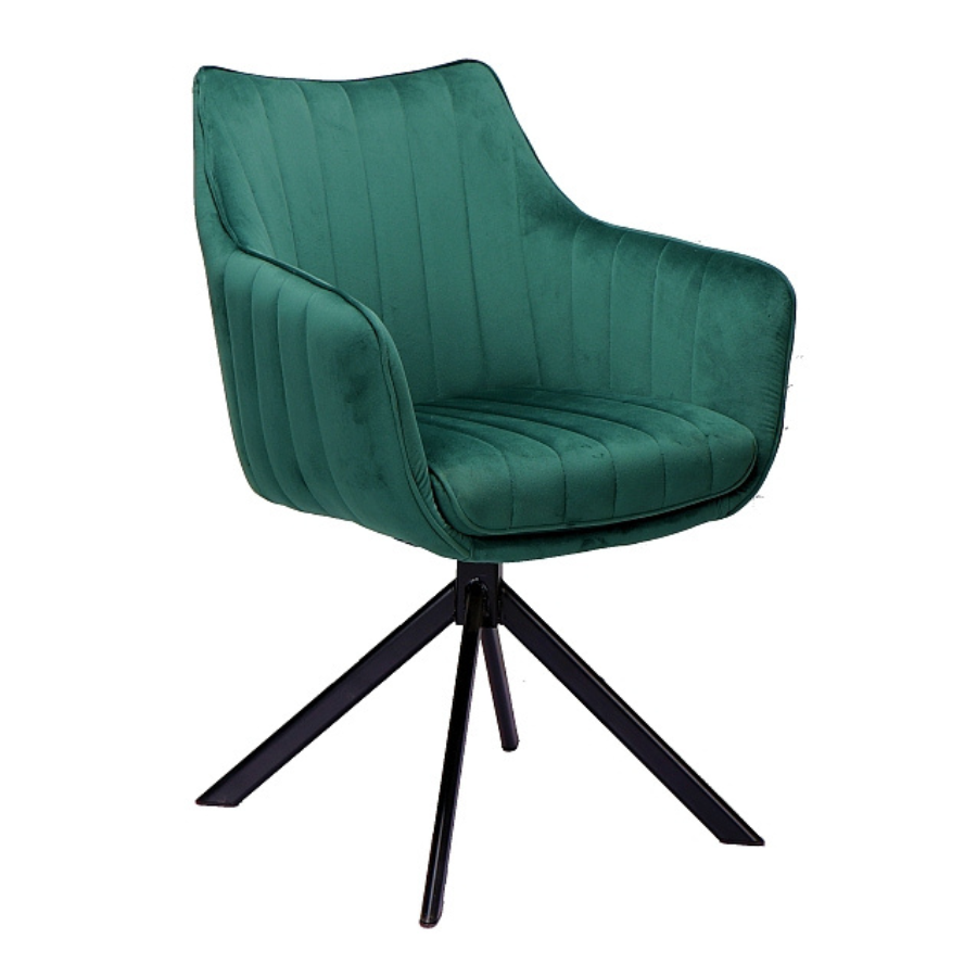SI ZALIA Green elegant Upholstered indoor chair