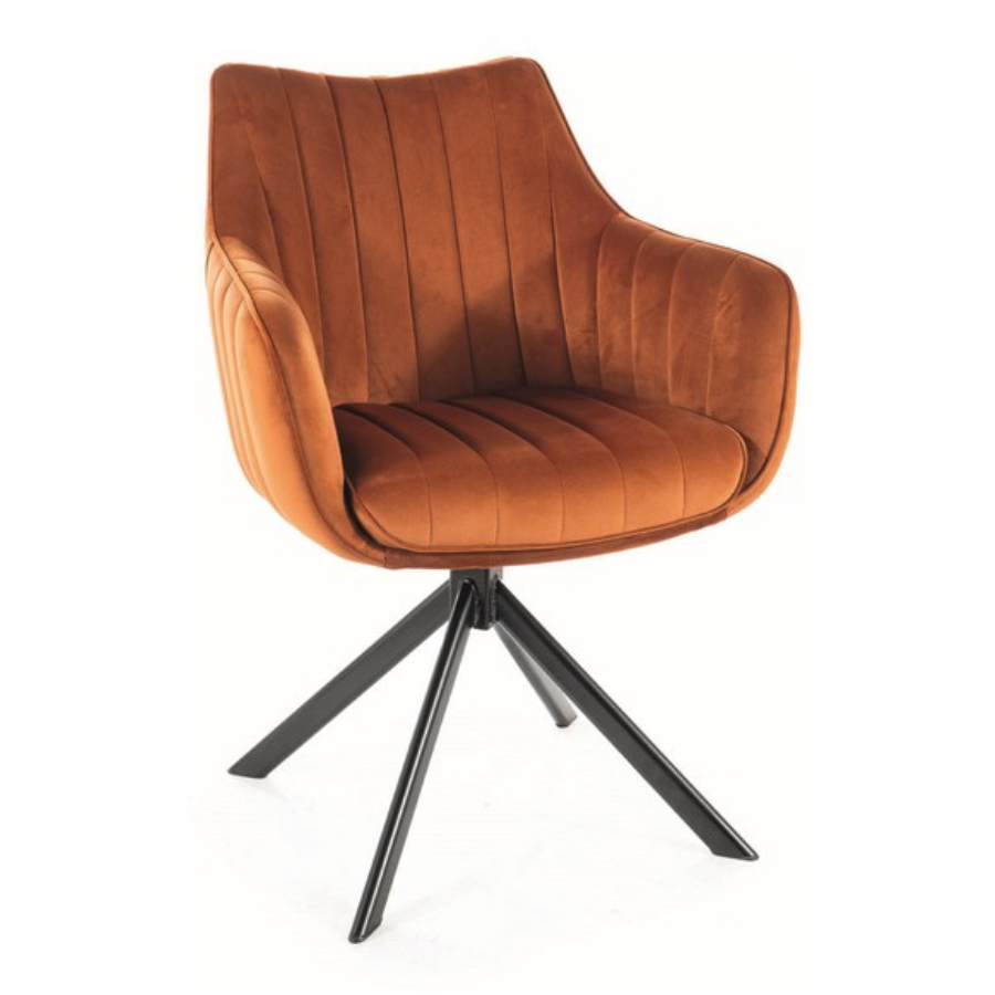 SI ZALIA Bronze modern Upholstered indoor chair