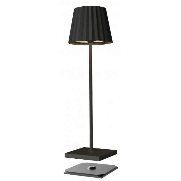 OS BELL Fekete minimalista Kültéri asztali lámpa