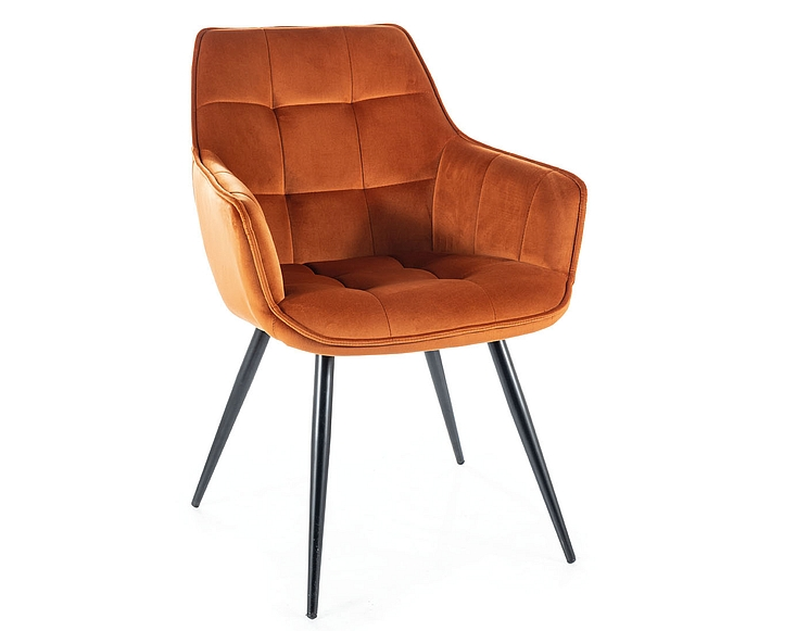 SI OLIVIA CINNAMON Bronze modern Upholstered indoor chair