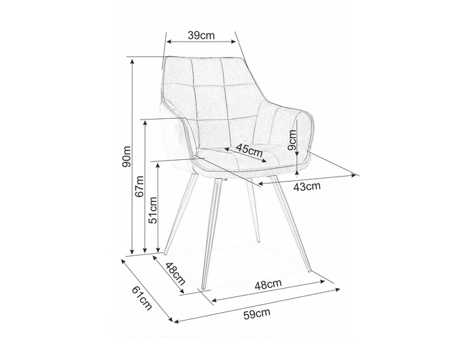 SI OLIVIA CINNAMON Bronze modern Upholstered indoor chair