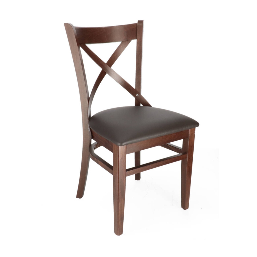 XTON 04 UP Brown Scandinavian Wooden indoor chair