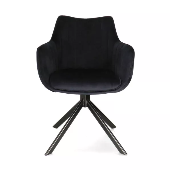 SI ZALIA Black elegant Upholstered indoor chair