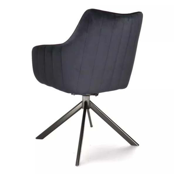 SI ZALIA Black elegant Upholstered indoor chair