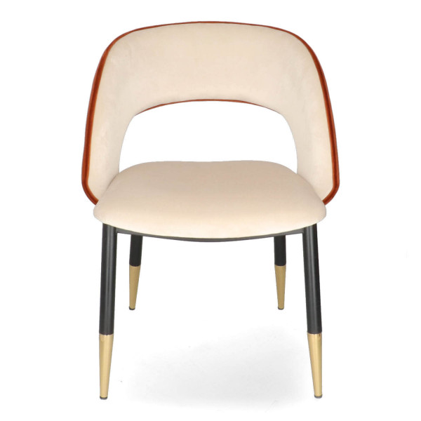 NI HELIA Orange elegant Upholstered indoor chair