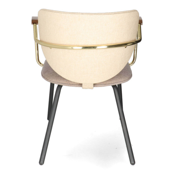 NI ROXY Brown, Taupe vintage Upholstered indoor chair